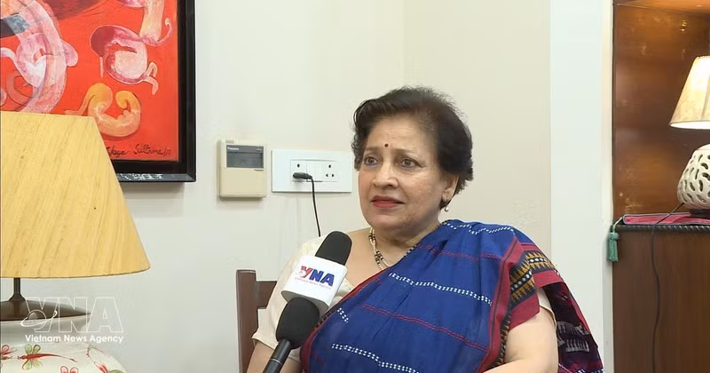 L’ancienne ambassadrice d’Inde au Vietnam, Preeti Saran. Photo : VNA.