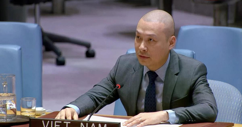 Le ministre-conseiller Nguyen Hoang Nguyen, Chargé d’affaires par intérim de la Mission permanente du Vietnam auprès des Nations Unies. Photo: VNA