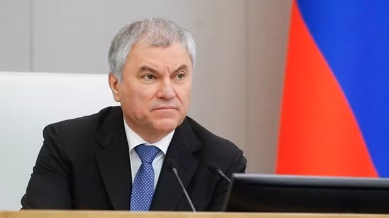 Le président de la Douma russe, Vyacheslav Volodin. Photo : TASS.