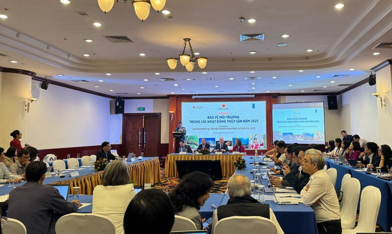 Conférence sur la protection de l’environnement dans les activités de la pêche en 2025: Photo : nhandan.vn