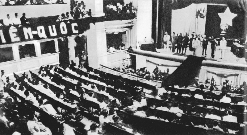Première session de la 1ʳᵉ législature de l’Assemblée nationale, la première Assemblée nationale de la République démocratique du Vietnam après les élections générales. Photo d’archive. 