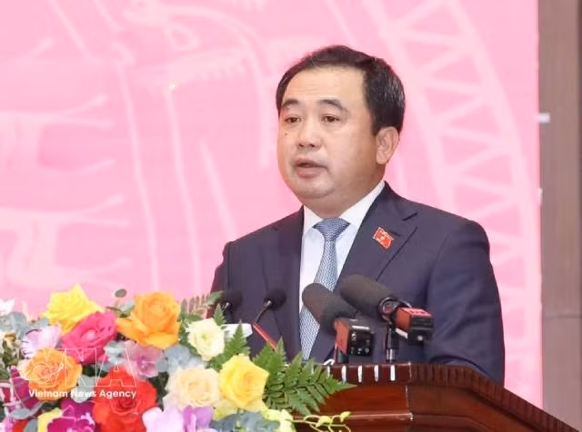 Tran Duc Thang, nouveau secrétaire du Comité du Parti de Hanoï. Photo : VNA. 