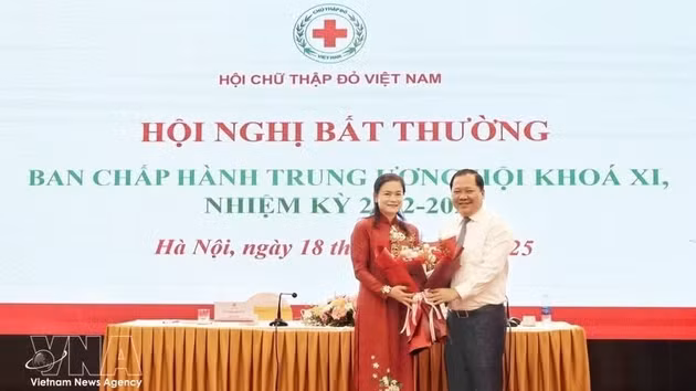 Do Thi Thu Thao est réélue à la présidence de la Croix-Rouge du Vietnam pour le mandat 2026-2031. Photo : VNA.