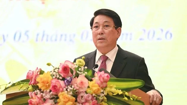 Le président de la République, Luong Cuong. Photo : QĐND.