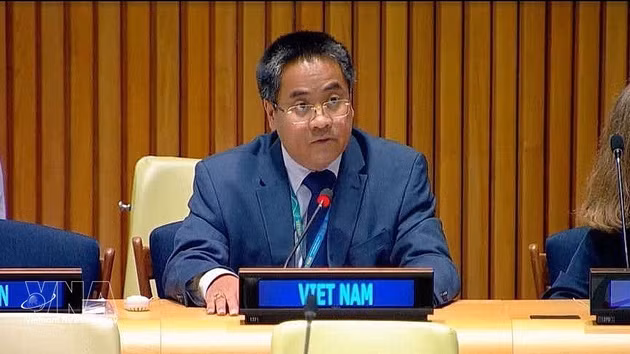 Nguyen Hai Luu, ministre-conseiller et chef adjoint de la Mission permanente du Vietnam auprès de l'ONU. Photo : VNA.