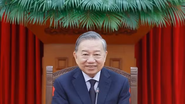 Le secrétaire général du PCV et président de la République, To Lam. Photo : VNA.