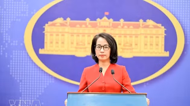 La porte-parole du ministère vietnamien des Affaires étrangères, Pham Thu Hang. Photo : VNA.