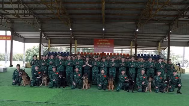 Le Vietnam envoie au Venezuela un contingent de 82 cadres et soldats, accompagné de moyens et de matériel de secours, afin de participer aux opérations de recherche et de sauvetage et d’apporter son soutien aux efforts de gestion des conséquences des séismes. Les gardes-frontières y contribuent avec une équipe cynophile de recherche et de sauvetage composée de 10 cadres et soldats et de huit chiens spécialement entraînés. Photo : VNA.
