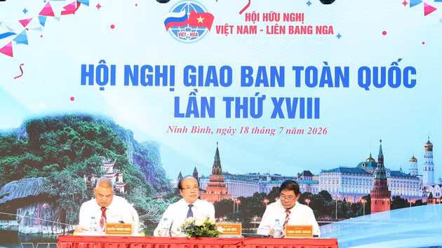 La 18e conférence nationale de coordination de l’Association d’amitié Vietnam–Russie à Ninh Binh. Photo: VNA