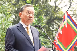 Discours du secrétaire général du PCV et président de la République, To Lam, lors de la fête du temple des rois Hung
