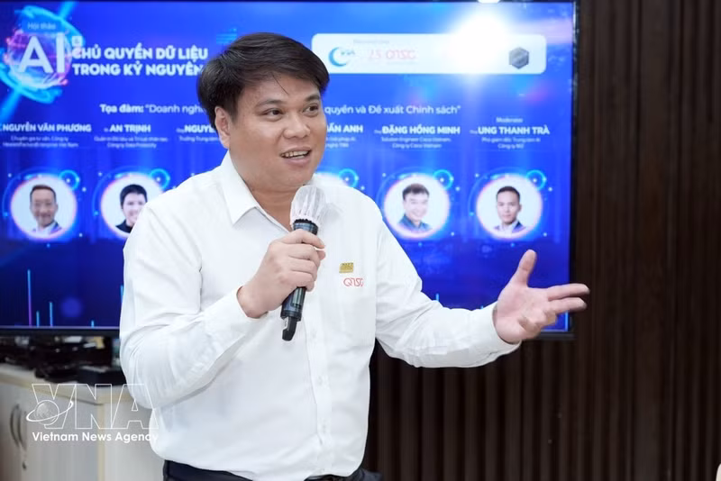 Phan Phuong Tung, directeur du Centre d'appui et de conseil à la transformation numérique de Hô Chi Minh-Ville (DXCenter). Photo : VNA.