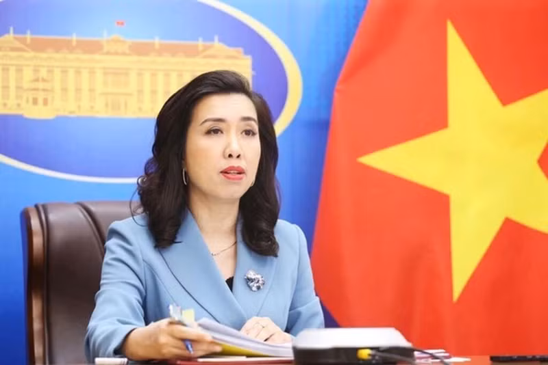 La vice-ministre vietnamienne des Affaires étrangères, Le Thi Thu Hang. Photo : VNA