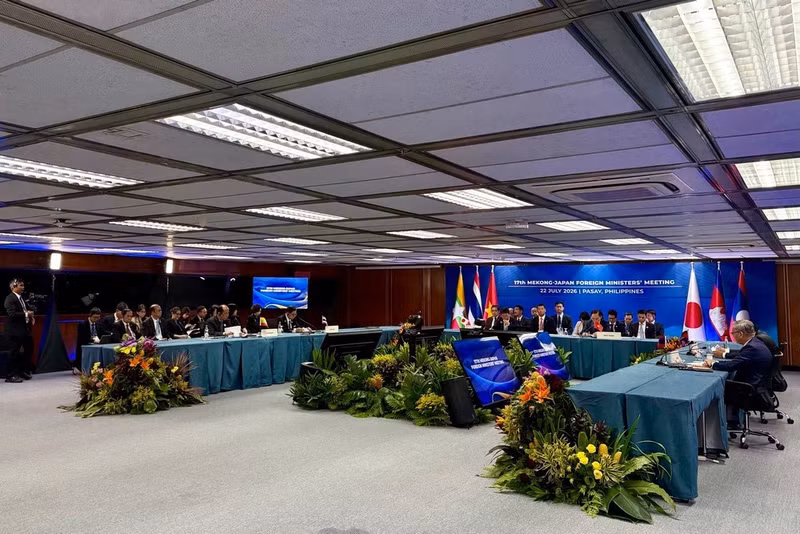 Vue de la 17e réunion des ministres des Affaires étrangères Mékong-Japon. Photo: Ministère vietnamien des Affaires étrangères