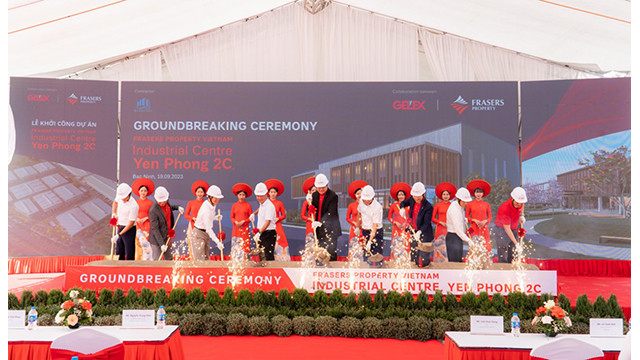 La mise en chantier du projet du Centre Industriel YP2C a eu lieu le 19 septembre à Bac Ninh. Photo : thoibaotaichinhvietnam.vn