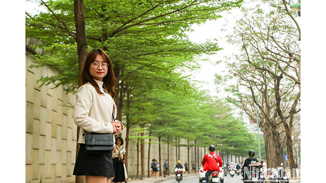 C'est aussi un lieu familier de photographie pour les jeunes, captant de beaux moments de printemps. Photo : NDEL.