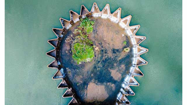 Le barrage d’irrigation de Dak Trit. Photo : Dô Dô/www.sgtiepthi.vn Le barrage d’irrigation de Dak Trit. Photo : Dô Dô/www.sgtiepthi.vn