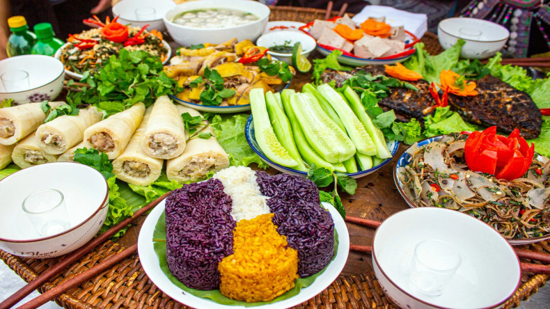 Concours de cuisine de l’ethnie lao. Photo : nhandan.vn