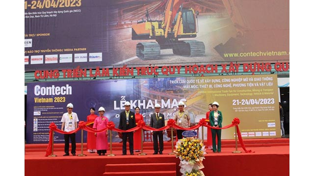 Le Salon Contech Vietnam 2023 a eu lieu avec succès avec la signature de nombreuses transactions commerciales. Photo : baodautu.vn