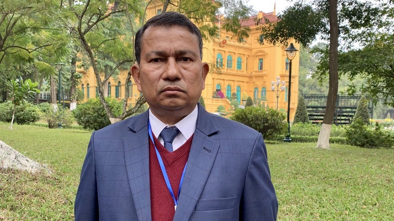 Rabindra Adhikari, coordinateur régional pour l’Asie du Conseil mondial de la paix. Photo: thoidai.com.vn