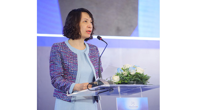 La vice-ministre de la Santé, Nguyên Thi Liên Huong, s'exprime lors du 2e Forum d'innovation dans le secteur de la santé. Photo : VGP/HM. La vice-ministre de la Santé, Nguyên Thi Liên Huong, s'exprime lors du 2e Forum d'innovation dans le secteur de la santé. Photo : VGP/HM.