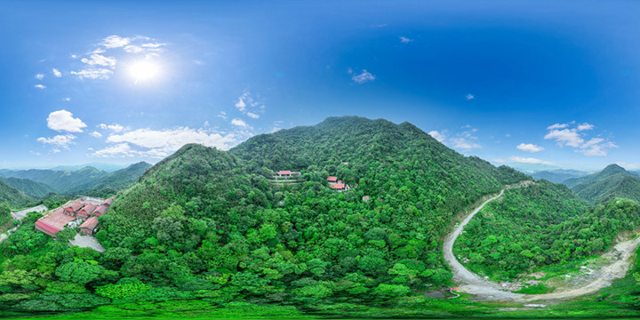 L'image numérisée en 3D de la zone de la pagode Ngoa Van dans le chef-lieu de Dông Triêu, dans la province de Quang Ninh. Photo: baoquangninh.vn