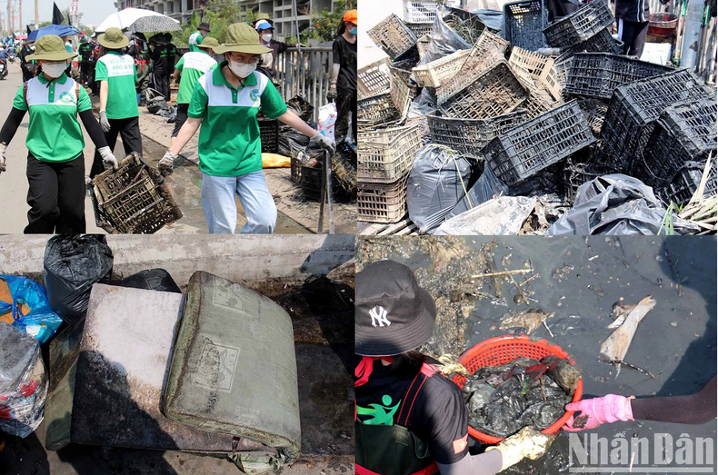 Le fait de nettoyer les canaux apporte beaucoup de joie aux jeunes bénévoles.Photo : NDEL. Le fait de nettoyer les canaux apporte beaucoup de joie aux jeunes bénévoles.Photo : NDEL.