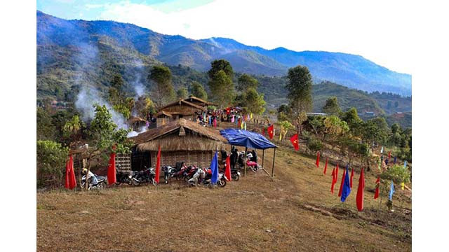L'espace culturel du Têt Tết Hồ Sự Chà. Photo : VNA. L'espace culturel du Têt Tết Hồ Sự Chà. Photo : VNA.