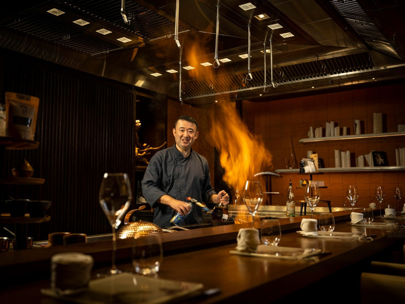 Hibana by Koki est l'un des trois restaurants de Hanoï qui ont reçu une prestigieuse étoile Michelin. Photo: Capella Hanoi