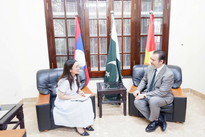 Le nouvel ambassadeur du Pakistan au Vietnam, Kohdayar Marri, a accordé une interview au journal TG&VN sur ses projets pendant son mandat. Photo : baoquocte.vn