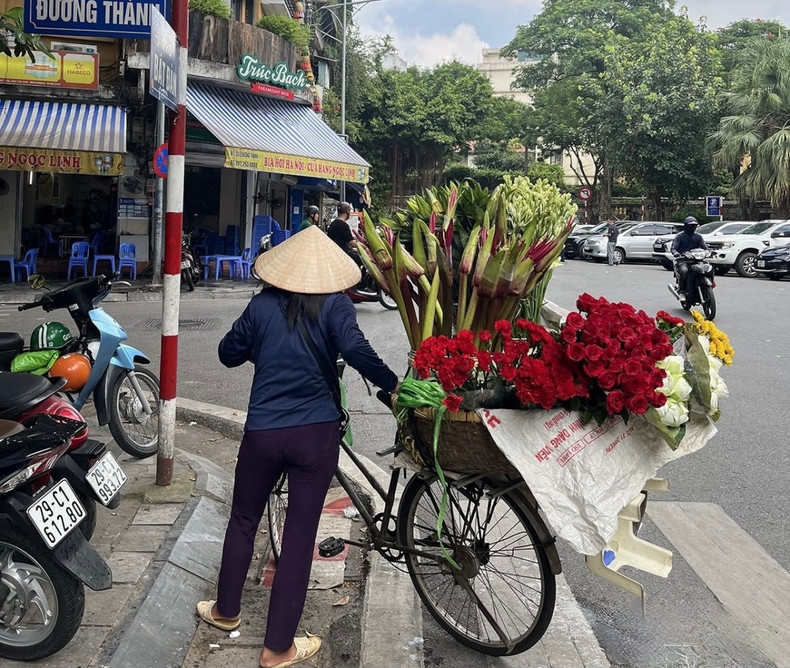 La saison où les couleurs éclatent dans toutes les rues. Photo : VOV.
