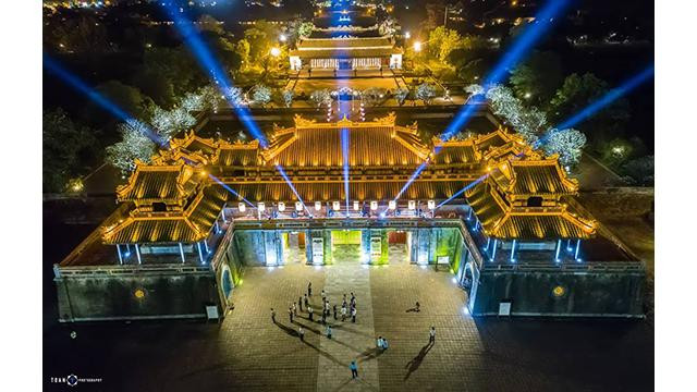 Le vestige de Huê en nuit. Photo d'illustration : vietnamtourism.gov.vn Le vestige de Huê en nuit. Photo d'illustration : vietnamtourism.gov.vn