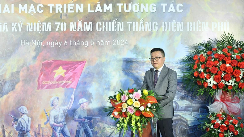 Le rédacteur en chef du Journal Nhân Dân, Lê Quôc Minh, prend la parole lors de l'événement. Photo : nhandan.vn Le rédacteur en chef du Journal Nhân Dân, Lê Quôc Minh, prend la parole lors de l'événement. Photo : nhandan.vn