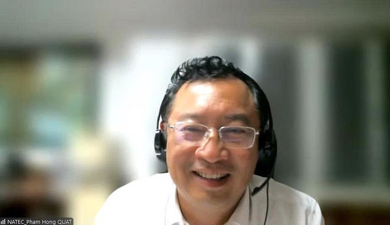 Le directeur du Département de l’Entrepreneuriat et des Entreprises Technologiques, Pham Hong Quat, a prononcé le discours d’ouverture du séminaire.Photo : vneconomy.vn