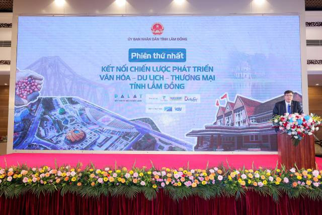 Le docteur Tran Hai Linh, président de VKBIA, s'exprime lors de l'événement. Photo : VKBIA. Le docteur Tran Hai Linh, président de VKBIA, s'exprime lors de l'événement. Photo : VKBIA.