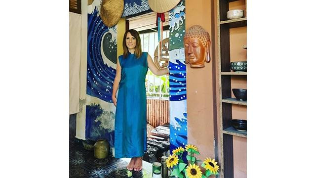 La styliste Maria Elena Di Terlizzi. Photo : Casa Italia. La styliste Maria Elena Di Terlizzi. Photo : Casa Italia.