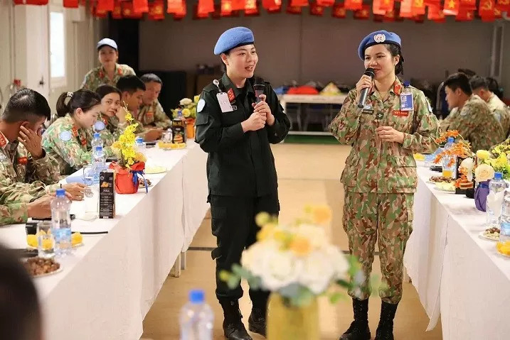 Des activités d'échange lors de la rencontre. Photo : Équipe du Génie n°3. Des activités d'échange lors de la rencontre. Photo : Équipe du Génie n°3.
