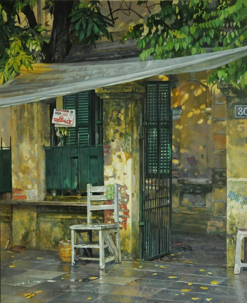 « Après une averse d'été » apaise l'âme du public. Photo : nhandan.vn « Après une averse d'été » apaise l'âme du public. Photo : nhandan.vn