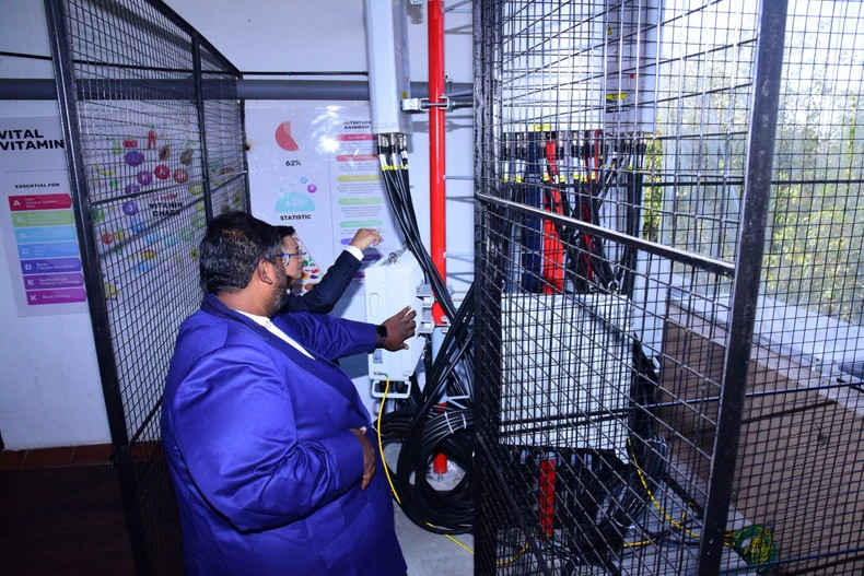 Le système 5G privé fonctionne de manière stable et répond pleinement aux exigences. Photo : NDEL.