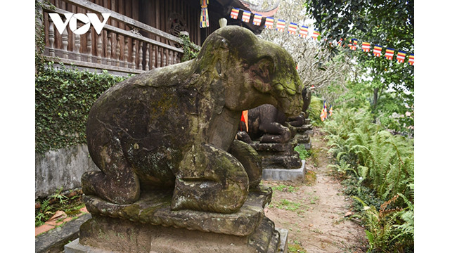 Les statues de pierre de 10 bêtes de la pagode Phât Tich dans le district de Tiên Du ont été reconnues comme trésor national depuis 2017. Photo: VOV. Les statues de pierre de 10 bêtes de la pagode Phât Tich dans le district de Tiên Du ont été reconnues comme trésor national depuis 2017. Photo: VOV.