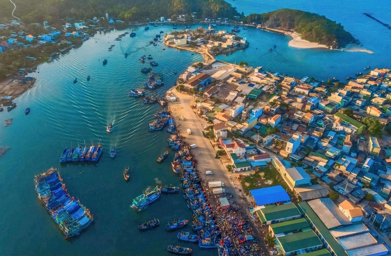 Sa Huynh vue d'en haut. Photo : VOV. Sa Huynh vue d'en haut. Photo : VOV.