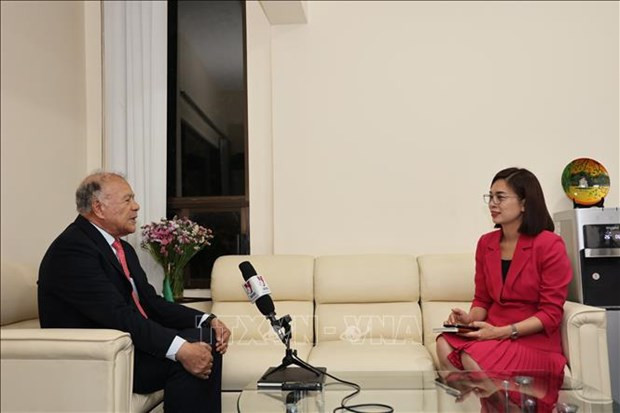 Le secrétaire général du Parti du travail (PT) du Mexique Alberto Anaya Guitiérrez. Photo: VNA