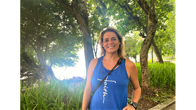 Evarra a partagé son opinion. Photo : Thuy Linh. Evarra a partagé son opinion. Photo : Thuy Linh.