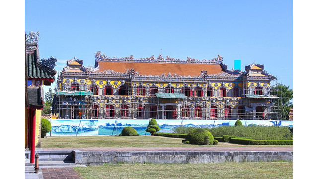 Le palais de Kiên Trung a été construit en 1923 sous le règne du Roi Khai Dinh. Photo : Toquoc.vn Le palais de Kiên Trung a été construit en 1923 sous le règne du Roi Khai Dinh. Photo : Toquoc.vn