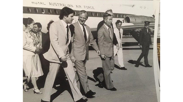L'ambassadeur John McCarthy a accompagné le ministre des Affaires étrangères vietnamien, Pham Co Thach, à Canberra. Photo : Ambassade d'Autralie au Vietnam.