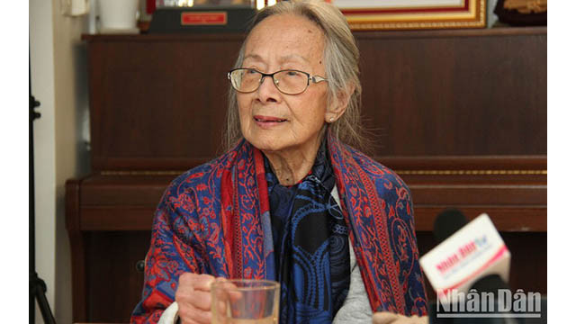 Thérèse Nguyên Van Ky, ancienne présidente de l'Association des Vietnamiens en France. Photo : NDEL.