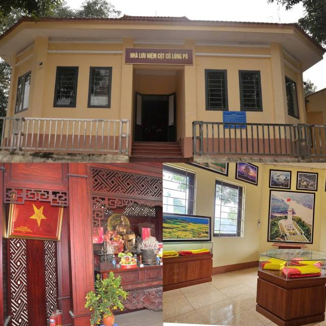 La maison commémorative du drapeau de Lũng Pô, un lieu de préservation des reliques historiques. L'autel du Président Hô Chi Minh est placé solennellement pour permettre aux habitants de tout le pays de venir se recueillir lorsqu'ils visitent l'extrémité nord de Lung Pô. Photo : plo.vn