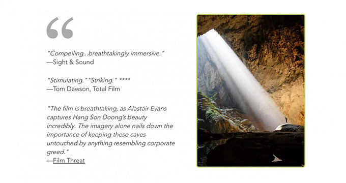 Les commentaires positifs que les sites internationaux de critiques de films ont pour « Une fissure dans la montagne » sont partagés par le site Web de Dartmouth Films.