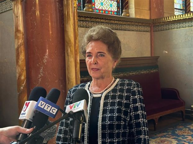 La vice-présidente de l’Assemblée nationale hongroise, Márta Mátrai. Photo : VNA. La vice-présidente de l’Assemblée nationale hongroise, Márta Mátrai. Photo : VNA.