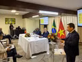 L’ambassadeur Bui Van Nghi s’exprime lors de l’événement. Photo : Ambassade du Vietnam au Brésil. Photo : Ambassade du Vietnam au Brésil.