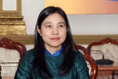 La présidente de l’Union des organisations d’amitié de Hô Chi Minh-Ville, Ha Thanh. Photo : VNA. 